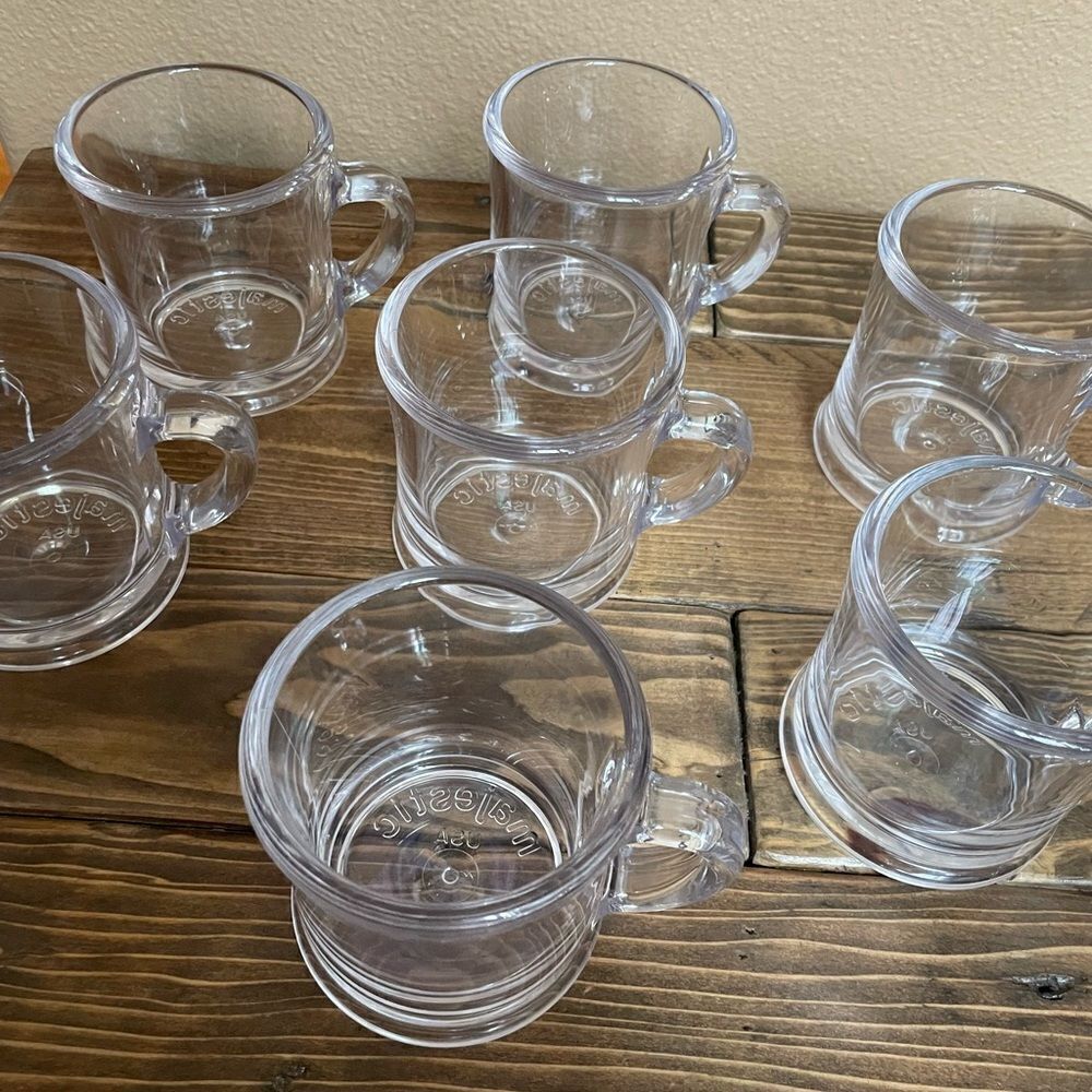 Majestic Vintage Acrylic Coffee Mugs set of 7